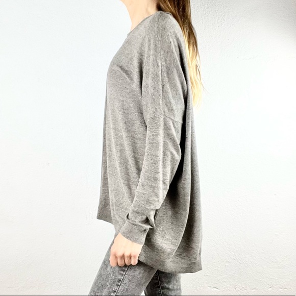 CABI | 🐨 Dark Heathered Gray Thin Knit Oversized Loose Sweater - Picture 13 of 14